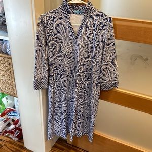 J McLaughlin dress- blue and white!